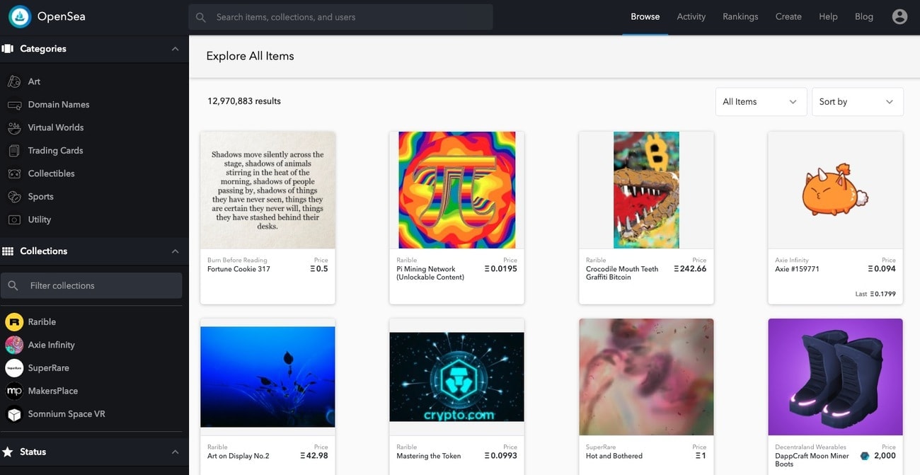 OpenSea platform