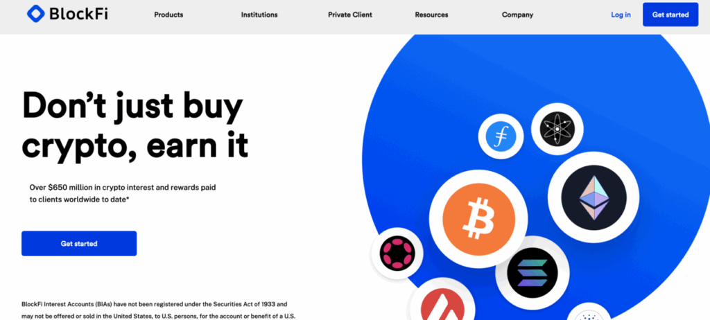 BlockFi website